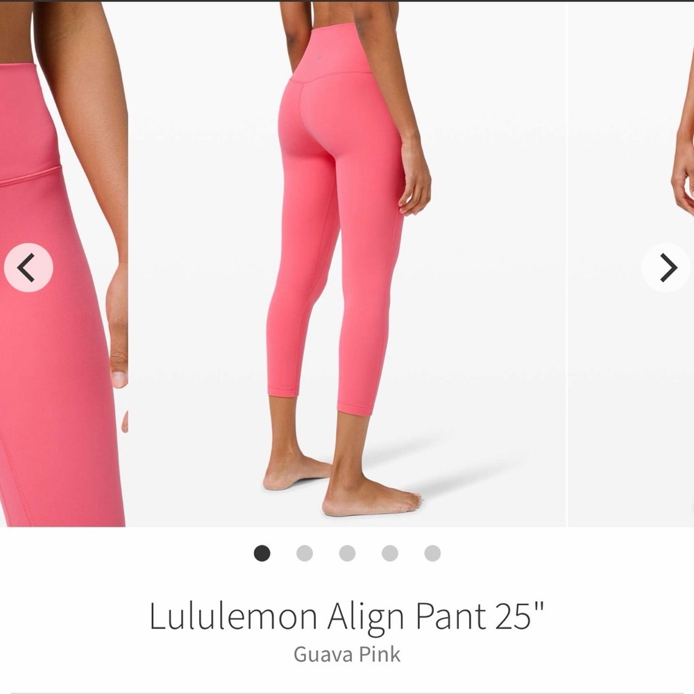 Lululemon Athletica Align Pant Pink Guava (Double lined) Size 8